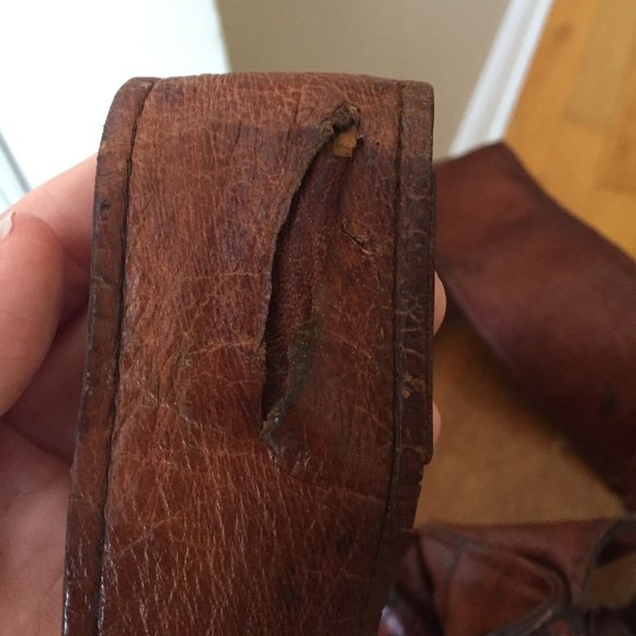 Handmade leather cross body bag - Picture 5 of 5